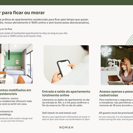 Nomah - Aptos Por Temporada Na Vila Nova Conceicao Сан-Паулу Екстер'єр фото